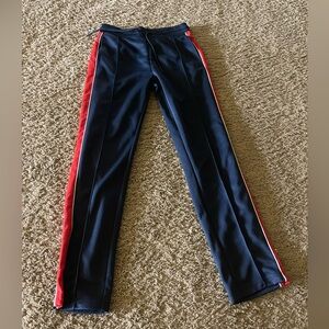 Kids Navy and Red Track Pants